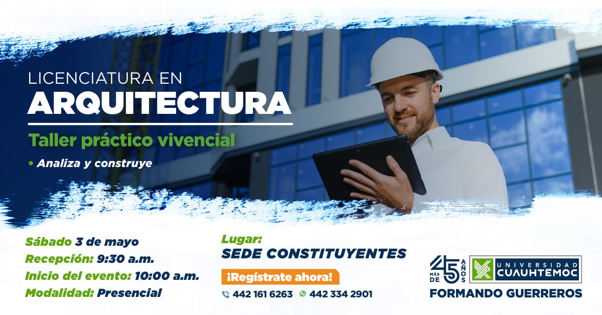 ucq taller vivencial arquitectura 2025_banner web fb 3 de mayo